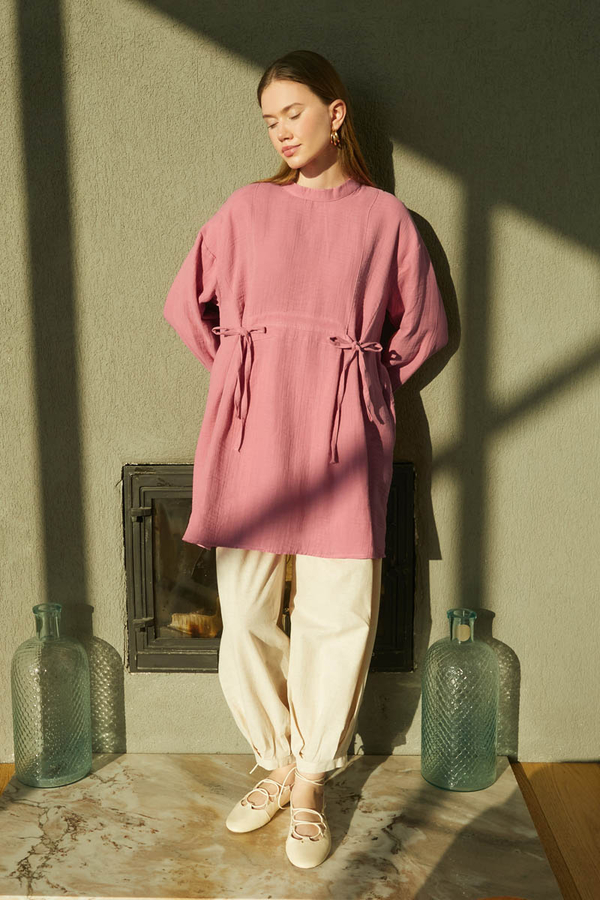 Ünsa Müslin Tunik Pembe - 2