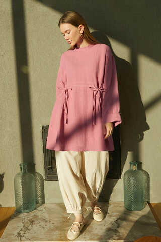 Ünsa Müslin Tunik Pembe - 4