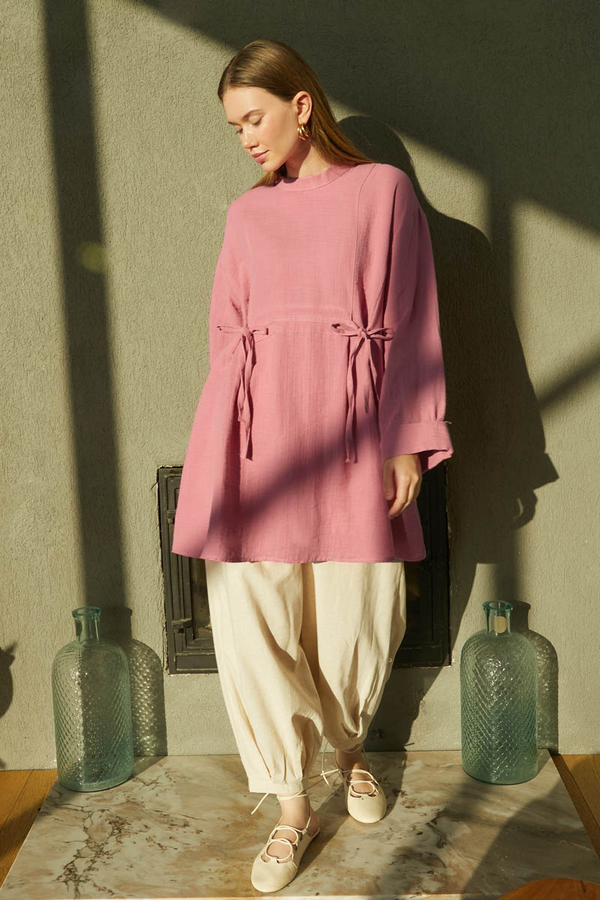 Ünsa Müslin Tunik Pembe - 4