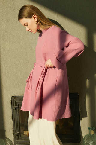 Ünsa Müslin Tunik Pembe - 5
