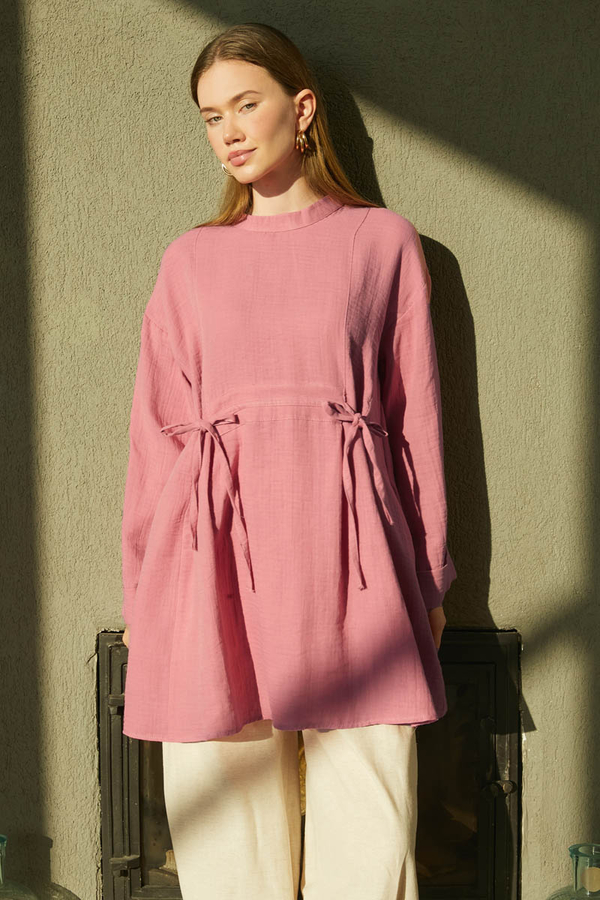 Ünsa Müslin Tunik Pembe - 6