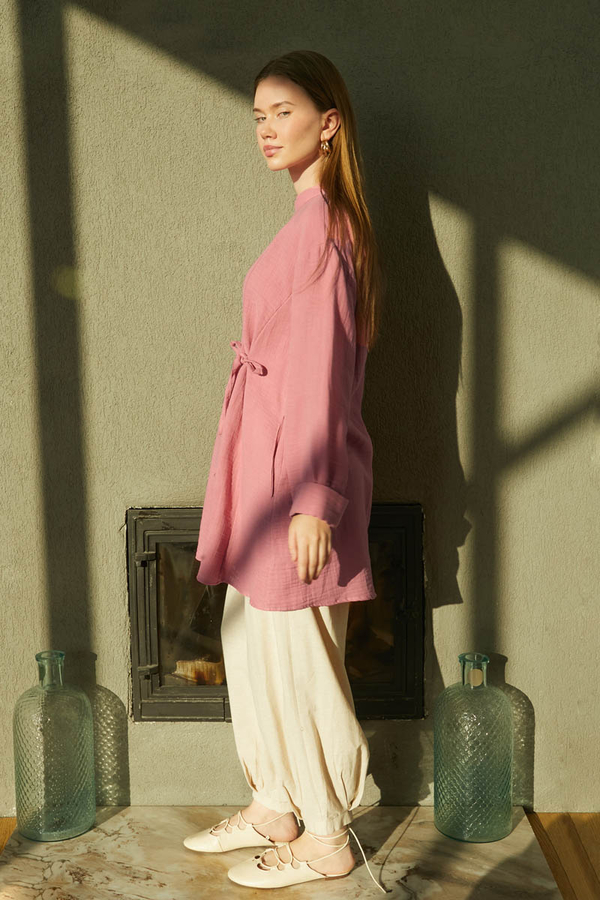 Ünsa Müslin Tunik Pembe - 7