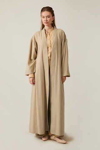 Uzun Keten Kimono Taş - 2