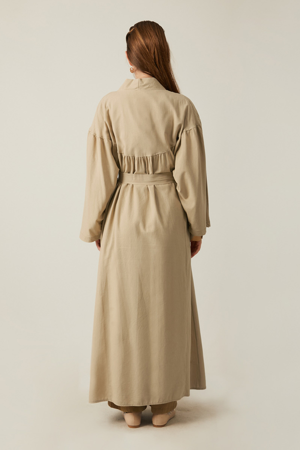 Uzun Keten Kimono Taş - 11