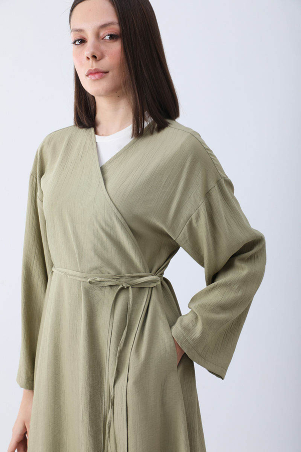 Uzun Kimono Takım Haki - 9