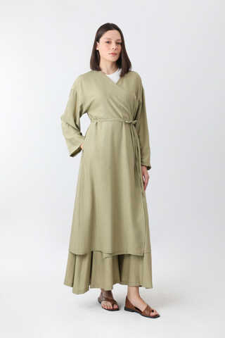 Uzun Kimono Takım Haki - 6
