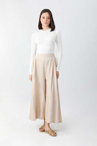 Uzun Kimono Takım Krem - 3