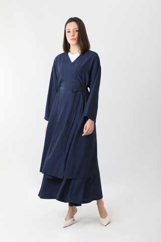 Uzun Kimono Takım Lacivert - 10