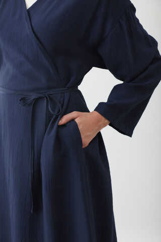 Uzun Kimono Takım Lacivert - 18