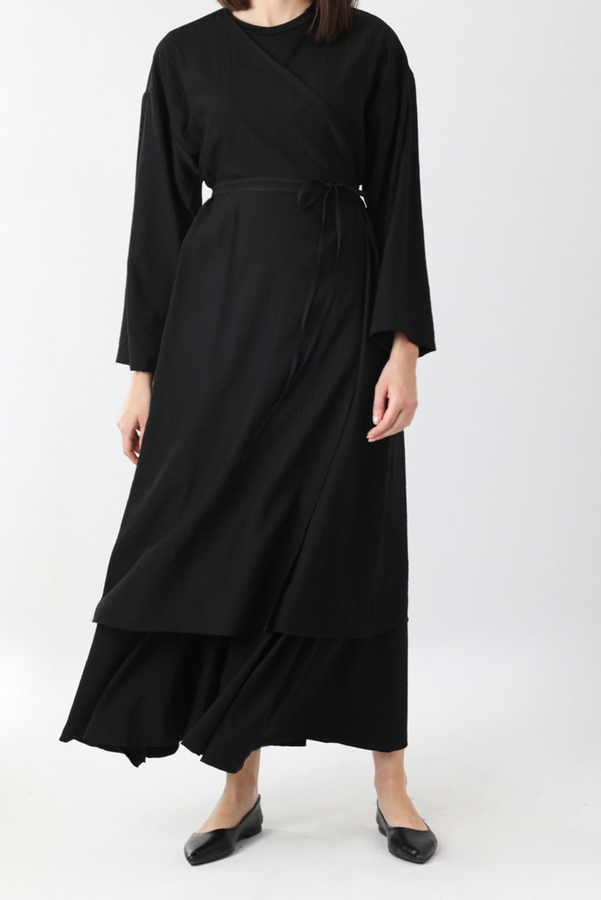 Uzun Kimono Takım Siyah - 5