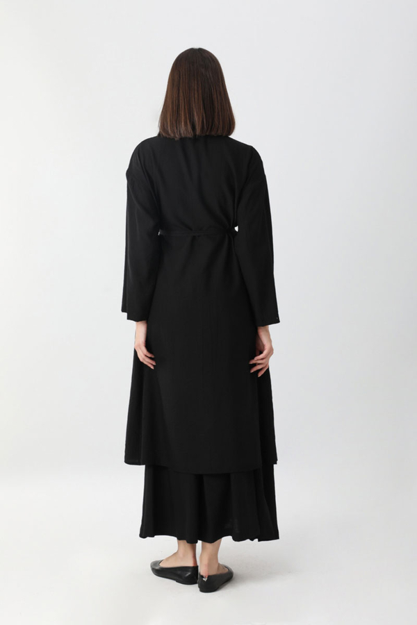 Uzun Kimono Takım Siyah - 10