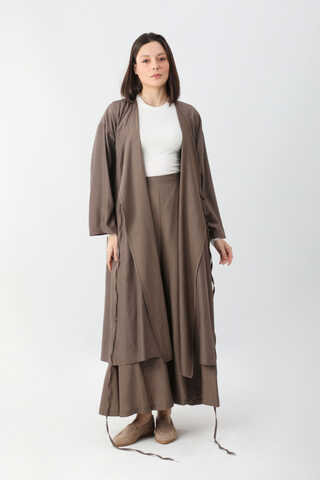 Uzun Kimono Takım Toprak - 2