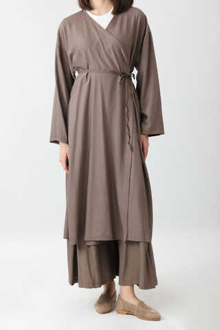Uzun Kimono Takım Toprak - 6