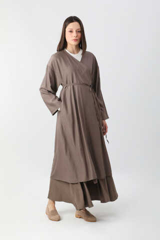 Uzun Kimono Takım Toprak - 8