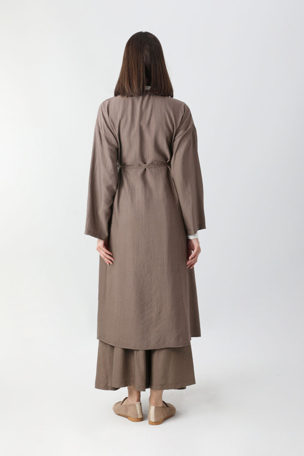 Uzun Kimono Takım Toprak - 9