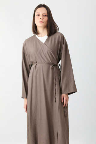 Uzun Kimono Takım Toprak - 1