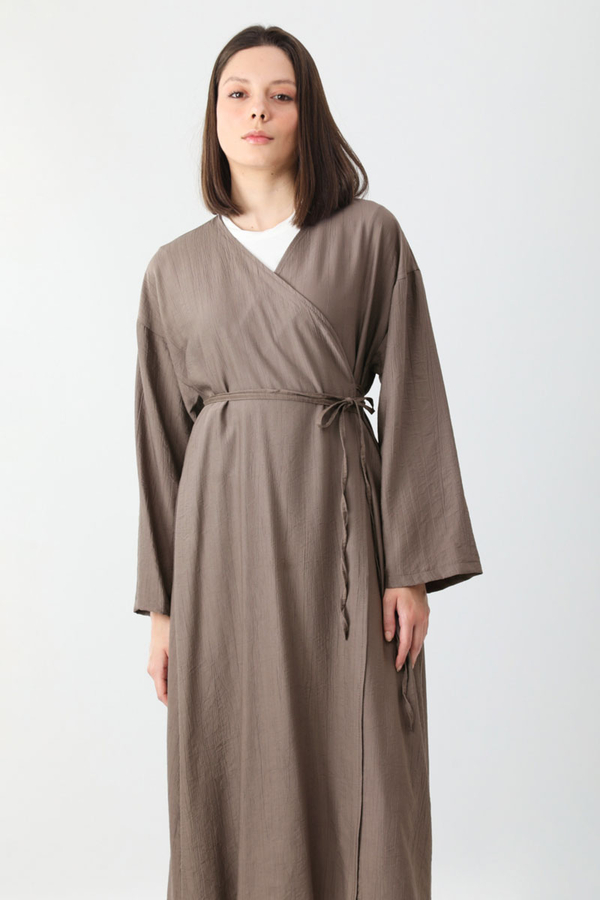 Uzun Kimono Takım Toprak - 1