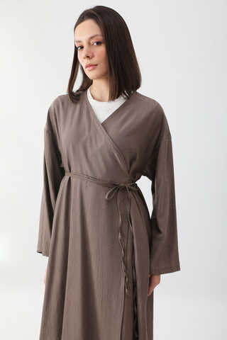 Uzun Kimono Takım Toprak - 10