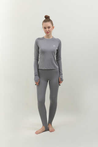 Uzun Kollu Mayo Body Gri - 2