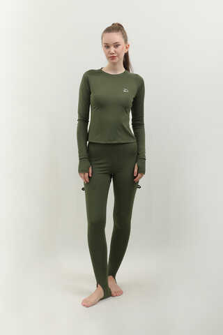 Uzun Kollu Mayo Body Haki - 2