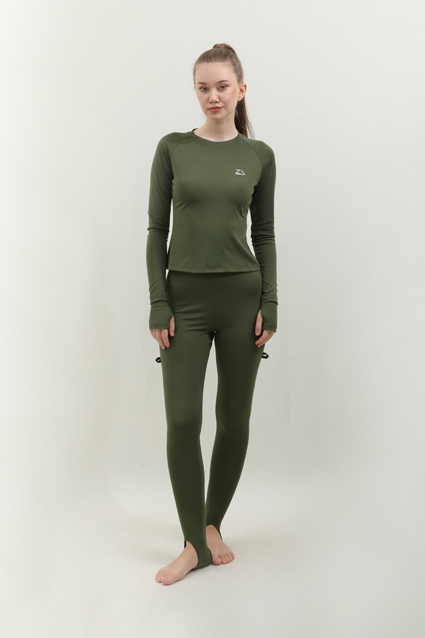 Uzun Kollu Mayo Body Haki - 2