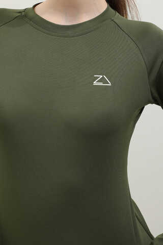 Uzun Kollu Mayo Body Haki - 3