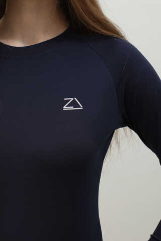 Uzun Kollu Mayo Body Lacivert - 3