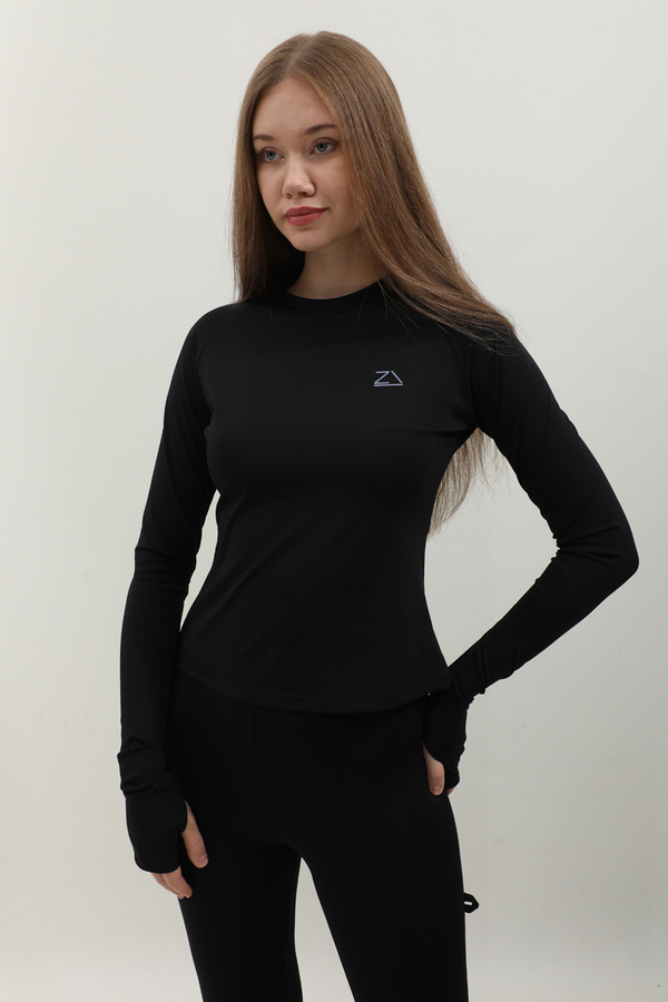 Uzun Kollu Mayo Body Siyah - 3