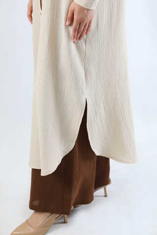 Uzun Muslin Gömlek Takım Taş - 4