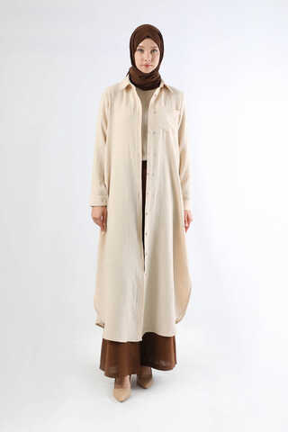 Uzun Muslin Gömlek Takım Taş - 5