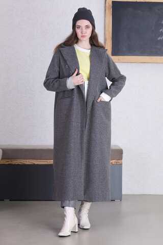 Uzun Oversize Kaşe Füme - 1