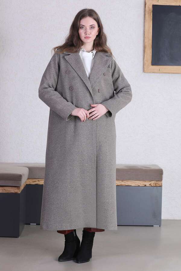 Uzun Oversize Kaşe Toprak - 1