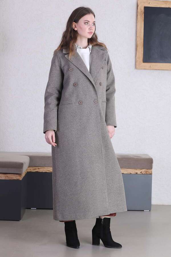 Uzun Oversize Kaşe Toprak - 2