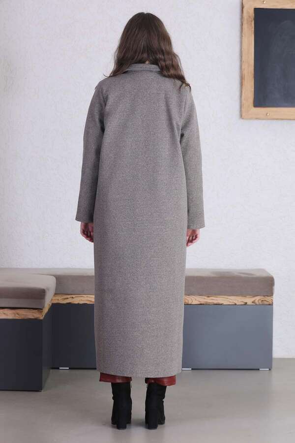 Uzun Oversize Kaşe Toprak - 7