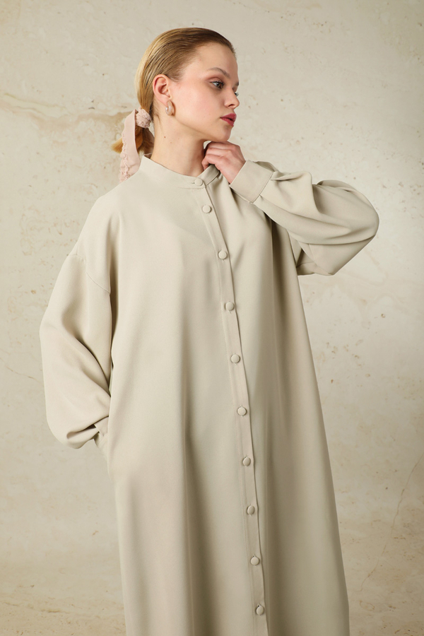 Uzun Oversize Tunik Gri - 2