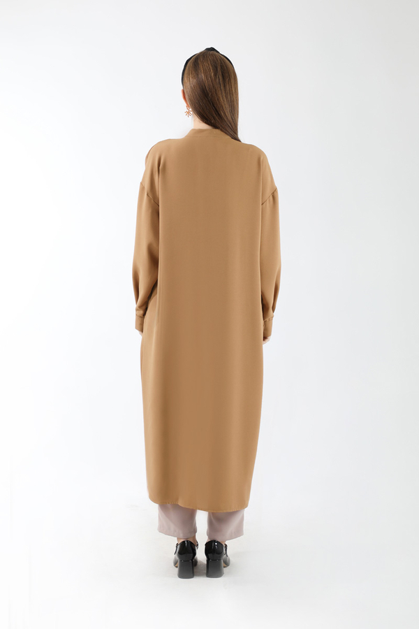 Uzun Oversize Tunik Tarçın - 6