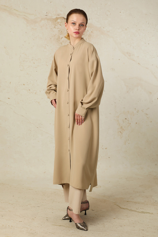 Uzun Oversize Tunik Taş