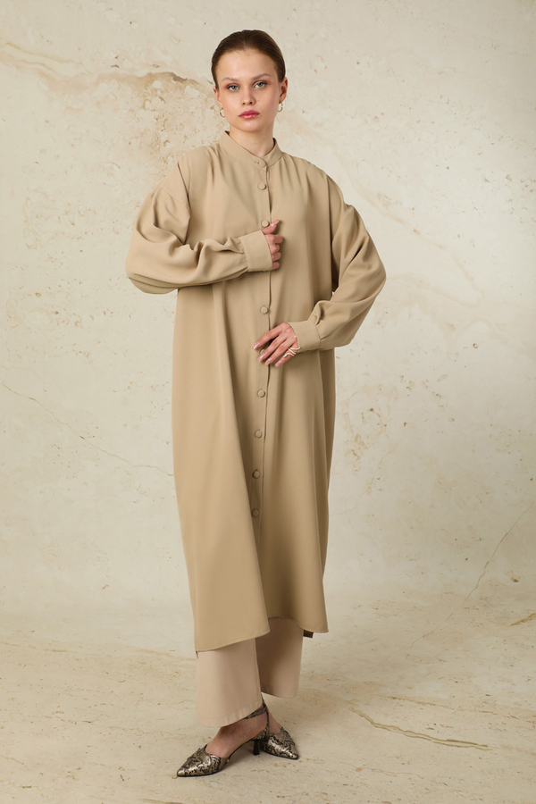Uzun Oversize Tunik Taş - 3