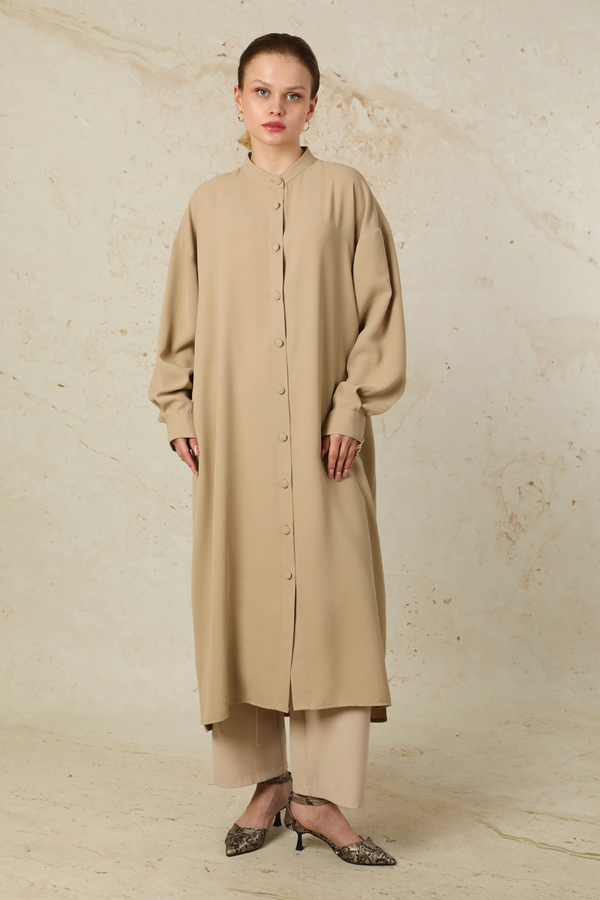 Uzun Oversize Tunik Taş - 5