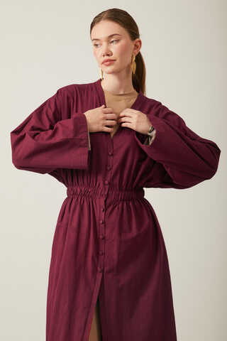 V Yaka Abaya Bordo - 15