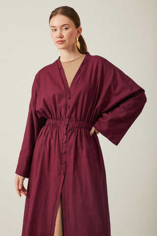 V Yaka Abaya Bordo - 16