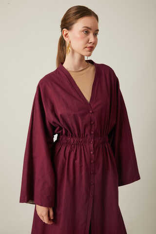 V Yaka Abaya Bordo - 5