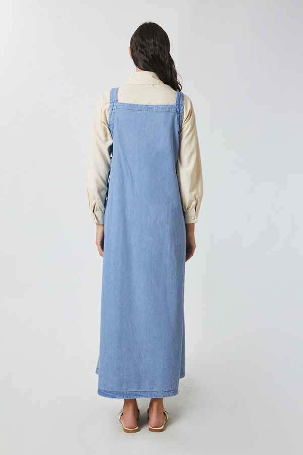 V Yaka Bağlamalı Jile Açık Mavi - 11