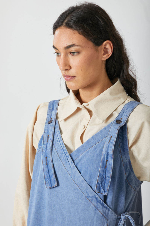 V Yaka Bağlamalı Jile Açık Mavi - 7