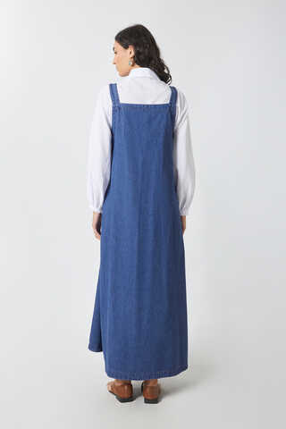 V Yaka Bağlamalı Jile Koyu Mavi - 10