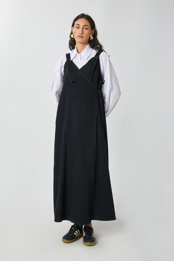 V Yaka Bağlamalı Jile Siyah - 2