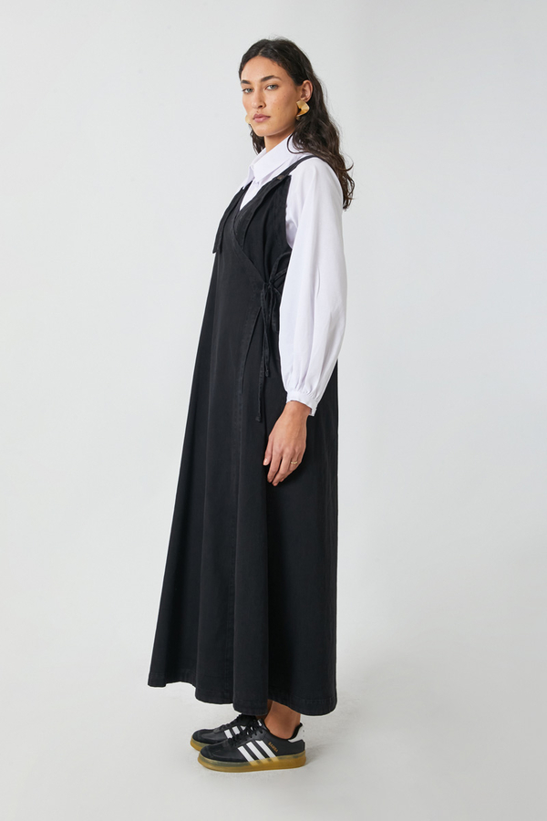 V Yaka Bağlamalı Jile Siyah - 3