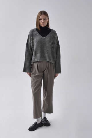 V Yaka Crop Kazak Antrasit - 3