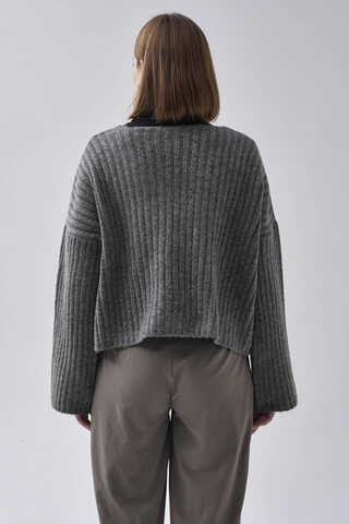 V Yaka Crop Kazak Antrasit - 6