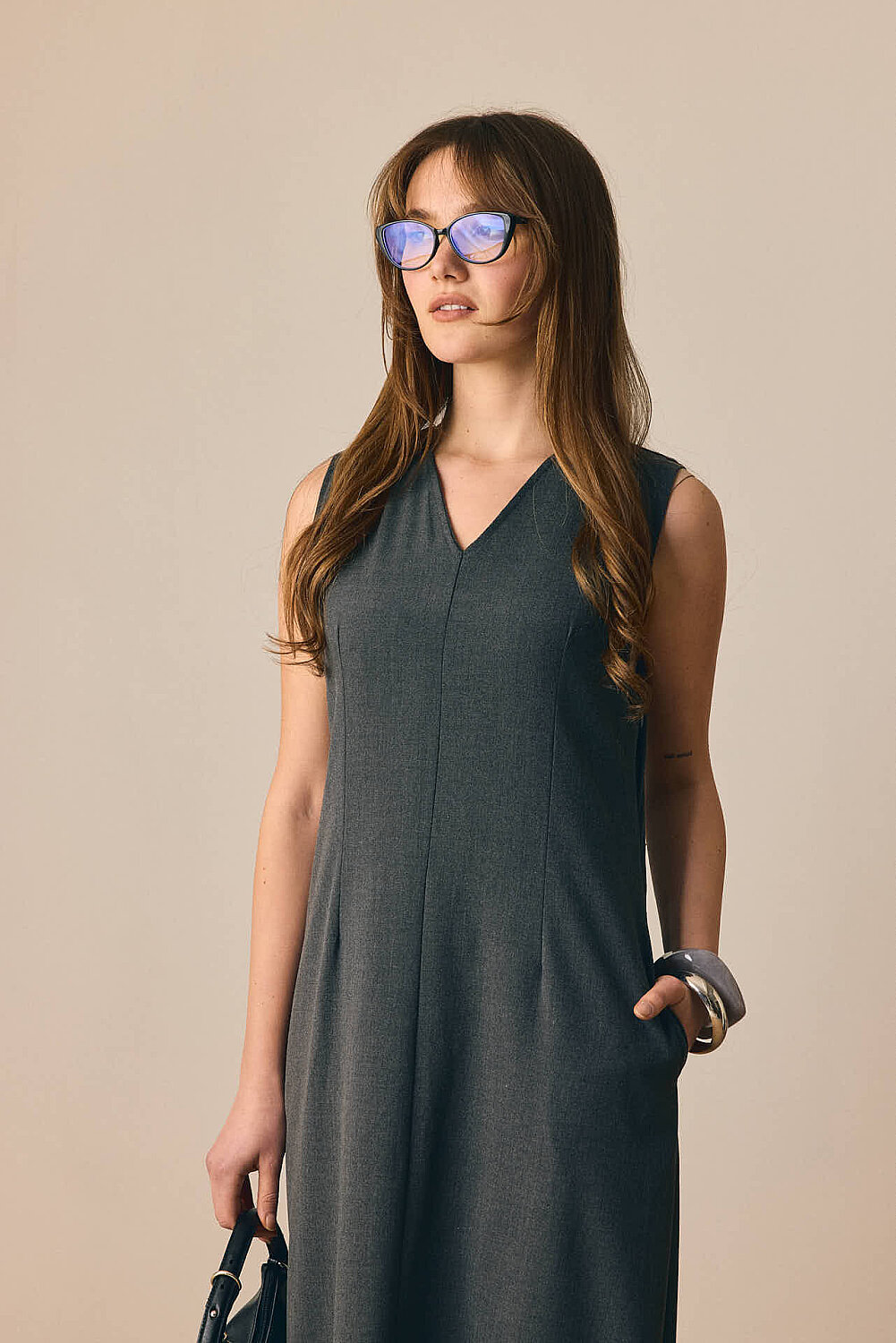 V Yaka Klasik Jile Antrasit 